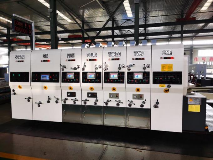 PRY-D1224 हाई स्पीड फुल ऑटोमैटिक 4 कलर फ्लेक्सो प्रिंटिंग स्लॉटिंग डाई कटिंग स्टैकिंग मशीन 3