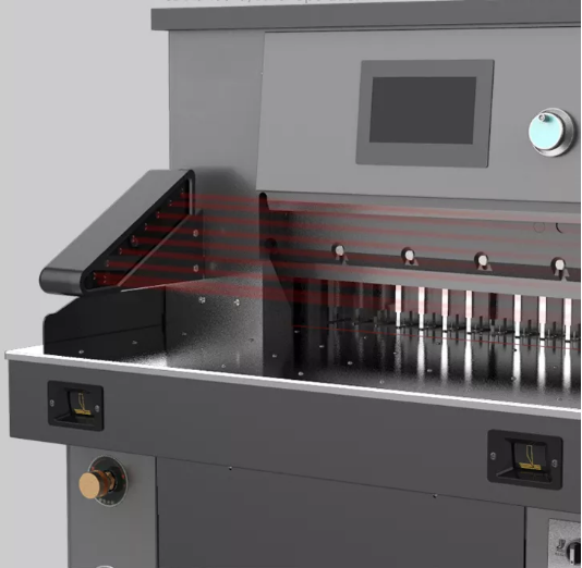 H5010L हाइड्रोलिक वेरिएबल फ्रीक्वेंसी माइक्रो कंप्यूटर प्रोग्राम कंट्रोल पेपर कटर मशीन 2