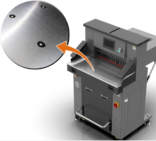 H5010L हाइड्रोलिक वेरिएबल फ्रीक्वेंसी माइक्रो कंप्यूटर प्रोग्राम कंट्रोल पेपर कटर मशीन 8