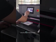 H498T टच स्क्रीन हाइड्रोलिक पेपर कटर मशीन