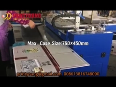 बीएसजे-450 अर्ध-स्वचालित नोटबुक डायरी हार्डकवर रिक्त चादरें अस्तरित चादरें केस बनाने की मशीन